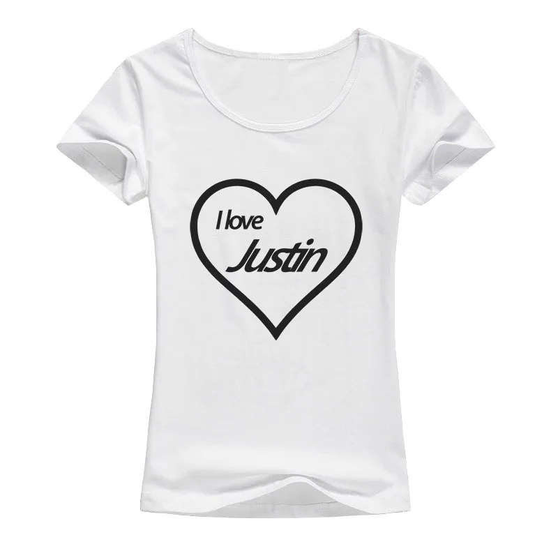 Justin Bieber I Love Justin t shirt 1 Justin Bieber I Love Justin t shirt 1