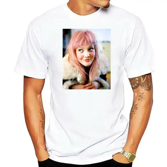 Drew Barrymore Actress Pink Hair Movie Star T-Shirt 1