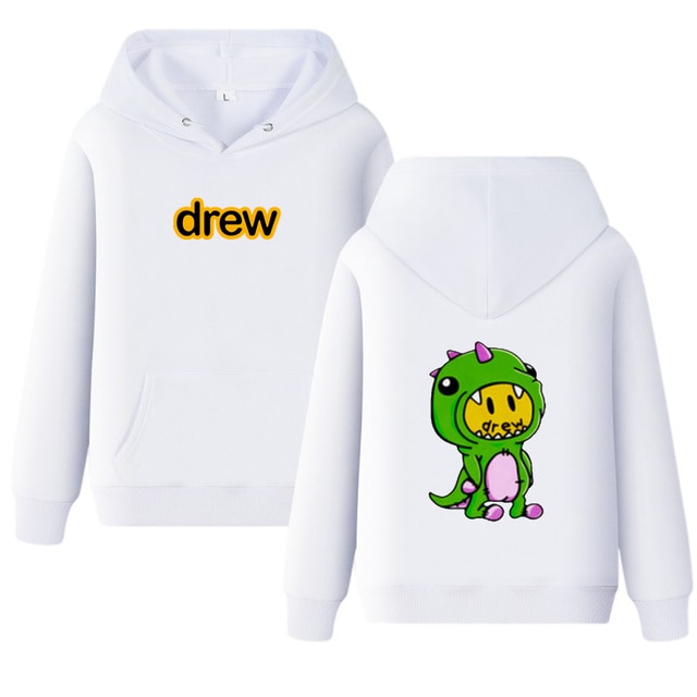 Justin Bieber Drew House Pocket Hoodie Print Smiley 1