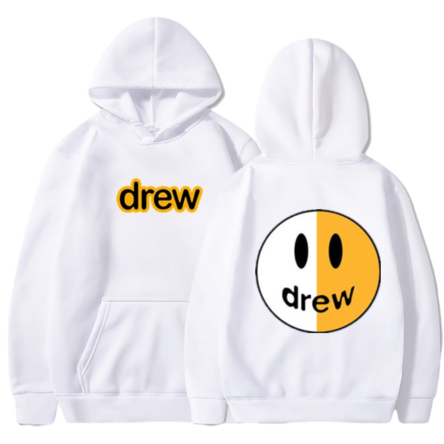 Drew House Justin Bieber Smiley Face Printed Hoodie 1