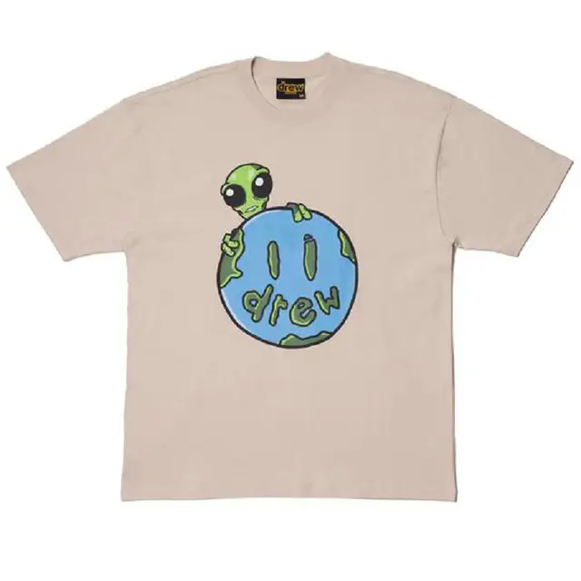 Justin Bieber Drew T Shirt Alien Smiley Printed 1