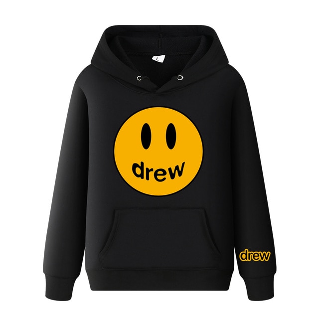 DREW Hoodie Justin Bieber Print smiley Pullover Sweatshirt 1